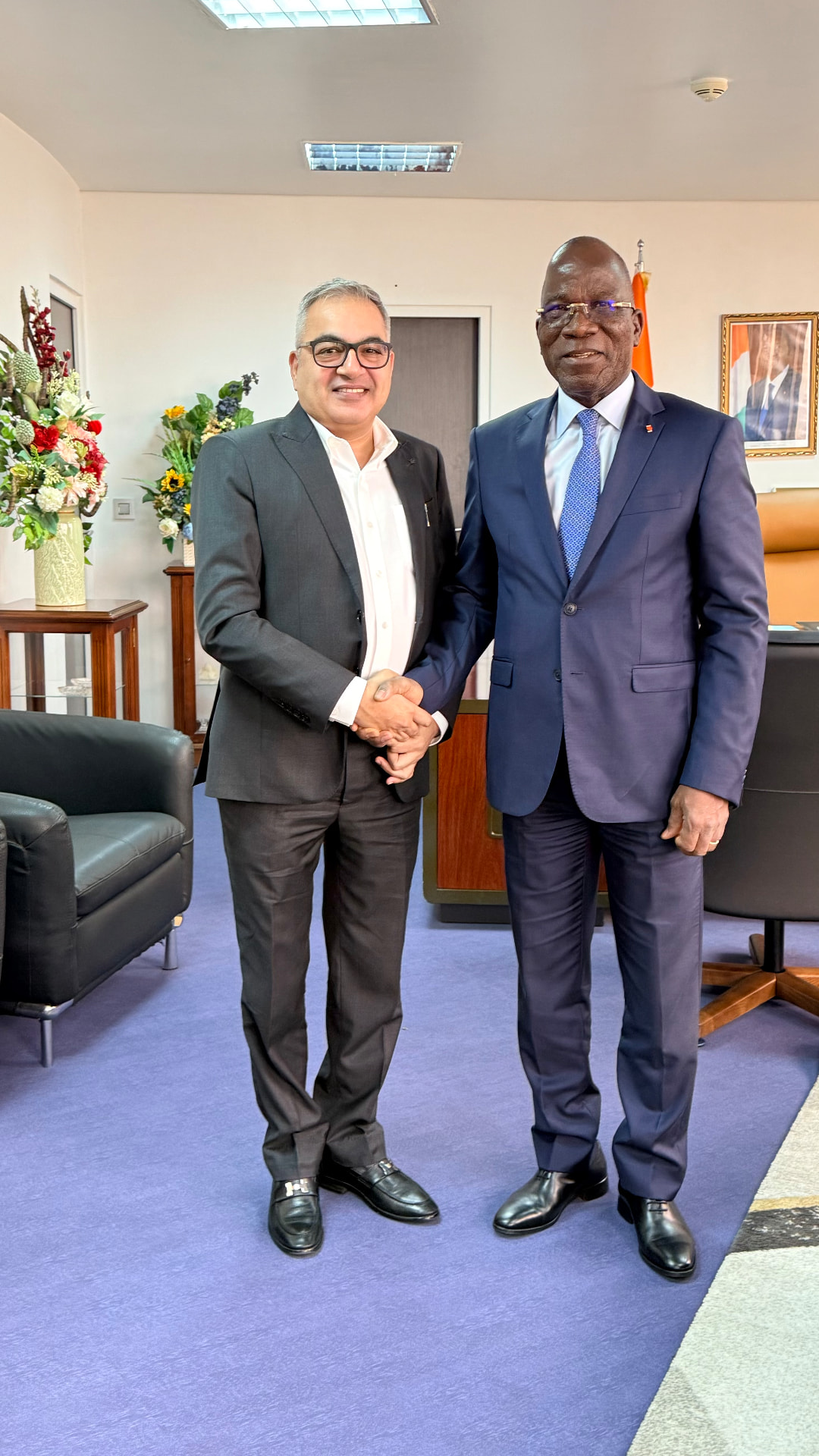 Meeting with Mr ASSAHORÉ KONAN JACQUES, Environment Minister in Ivory Coast