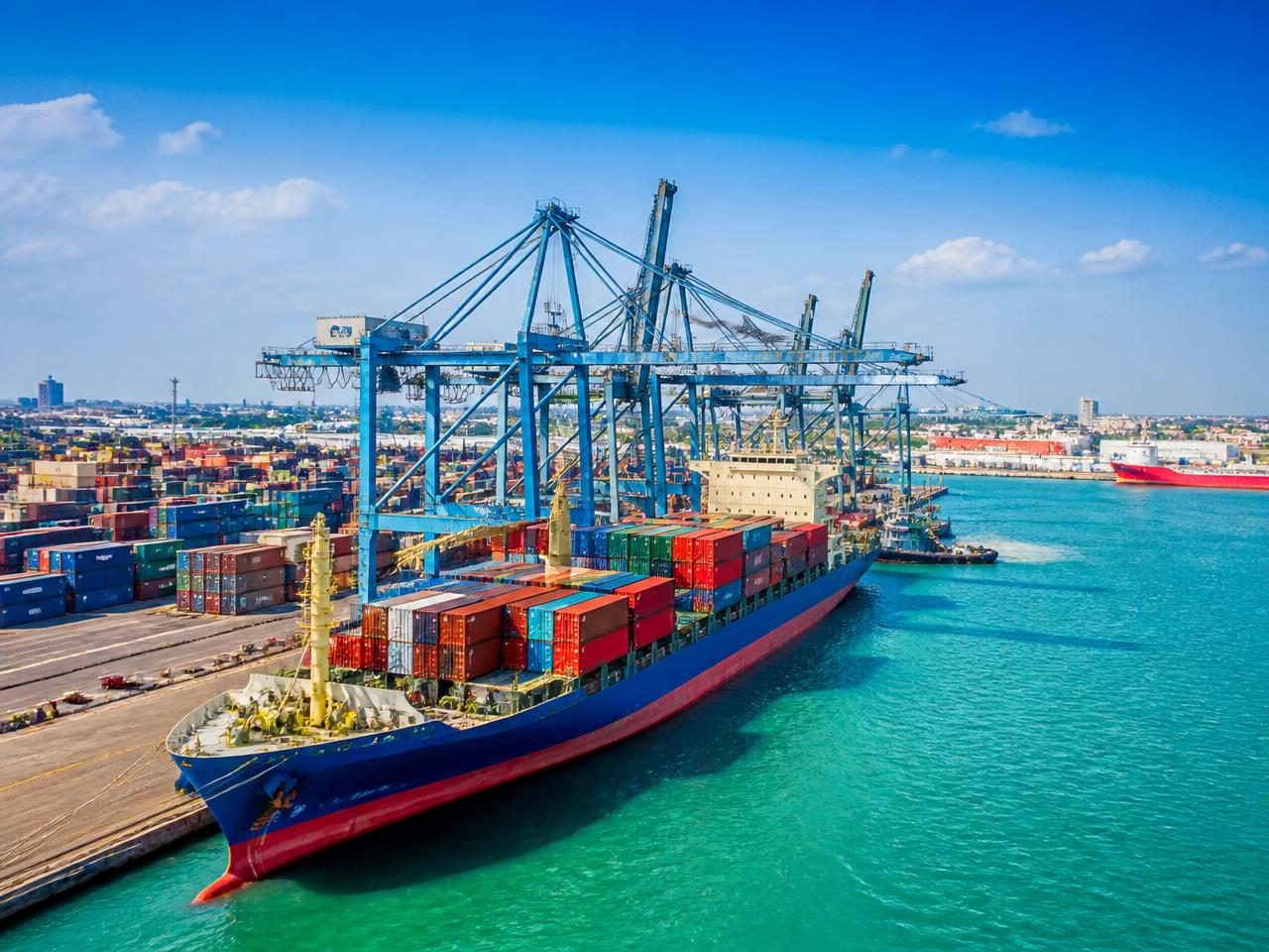 Two deep-water ports